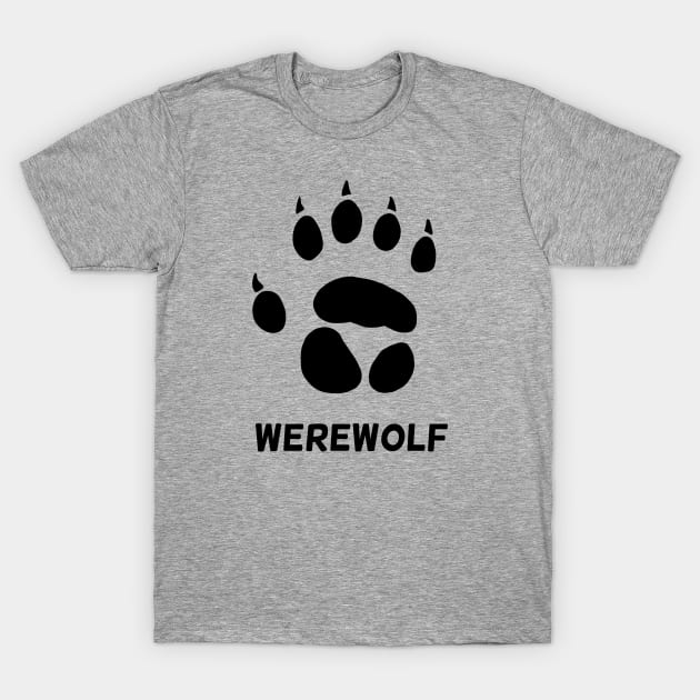 werewolf pawprint T-Shirt by raychromatic